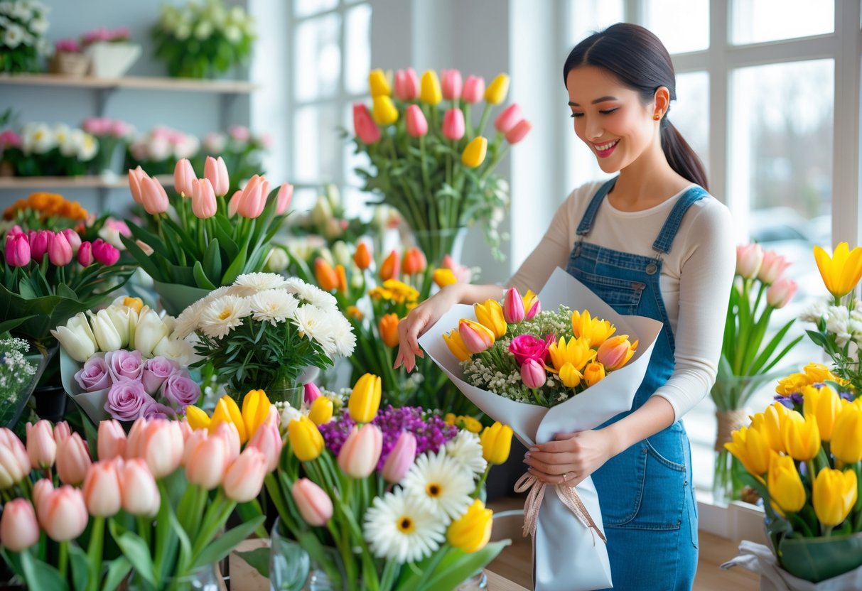 Sådan vælger du de perfekte blomster til mors dag